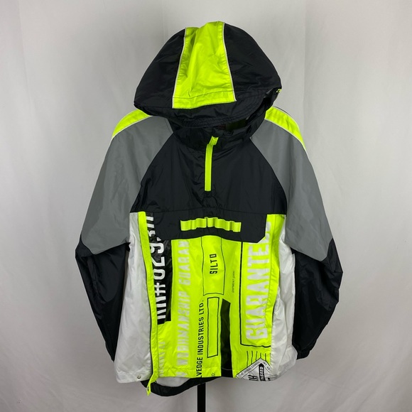 Electric lime reflective windbreaker - Picture 2 of 5
